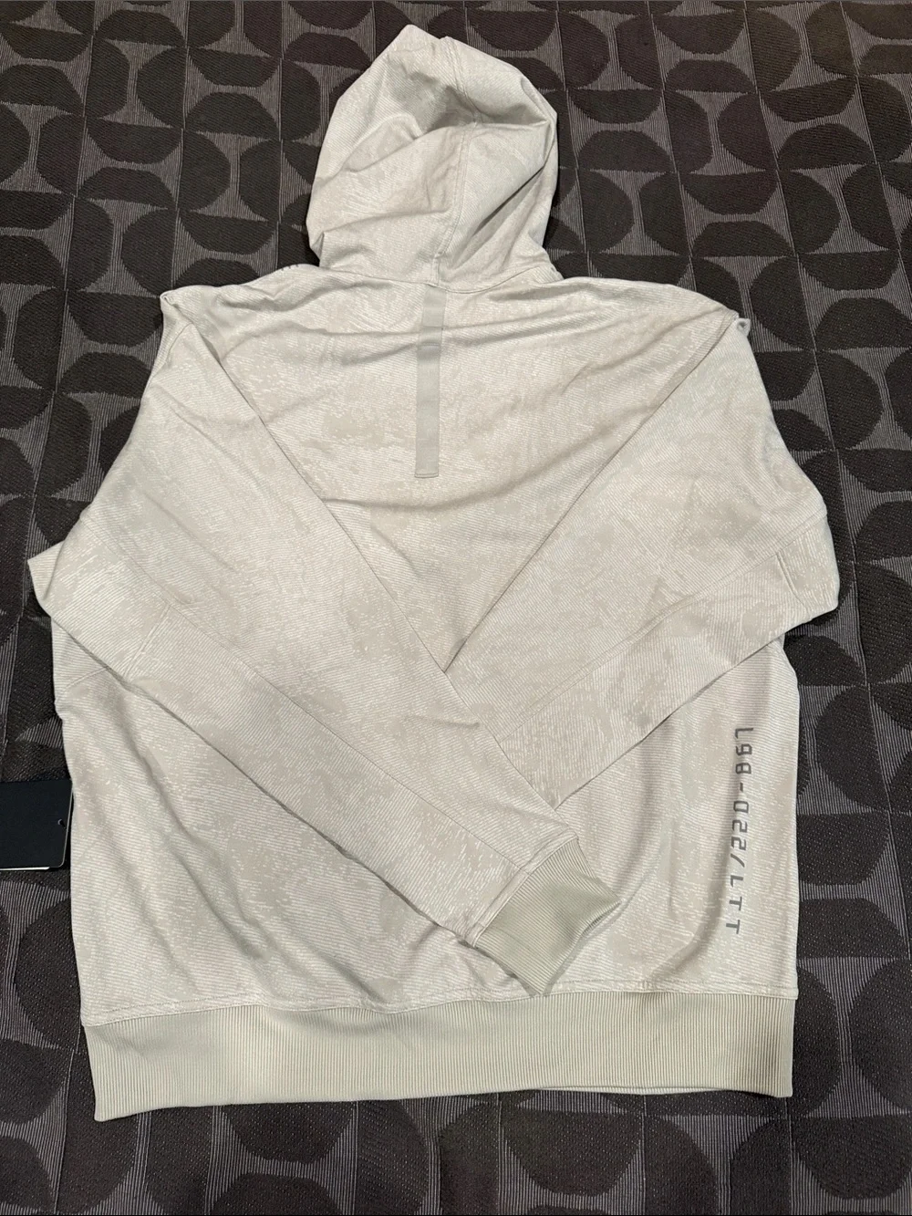 Lululemon x Barry’s Light Beige Hooded Sweatshirt with Subtle Texture
